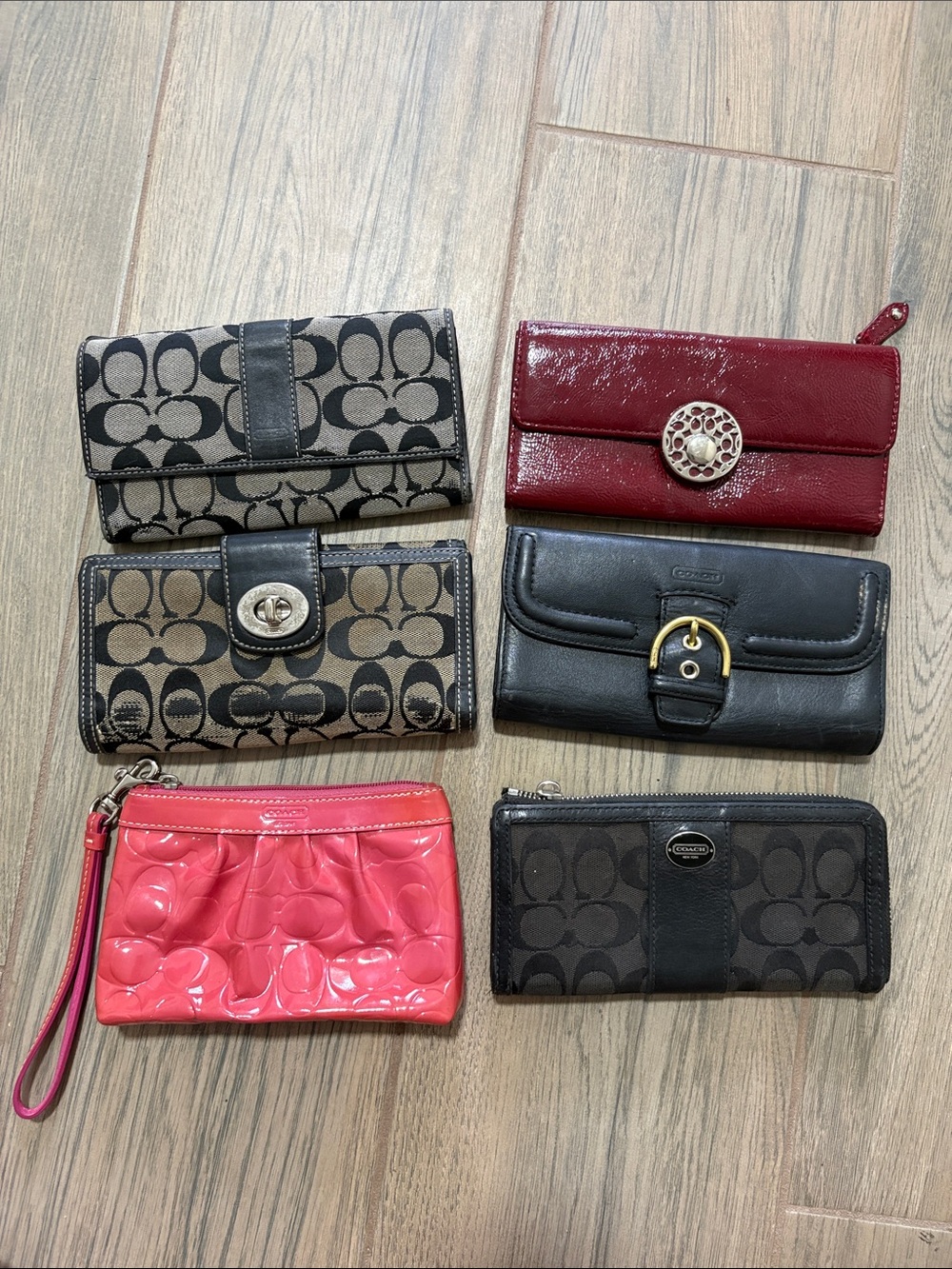 Coach PROJECT Wallet LOT OF SIX! ALL PROJECT WALLETS